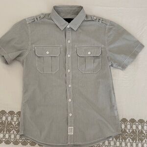 Calvin Klein Men's Gray Short Sleeve Shirt